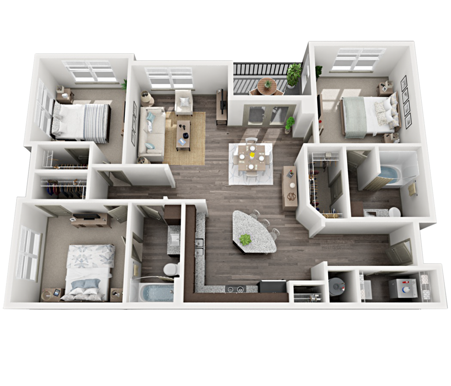 C1 Floor Plan - Conroe Apartments Floor Plan C1 Floor Plan - Conroe Apartments Floor Plan